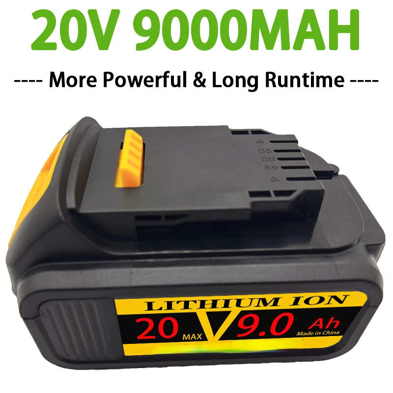 

For DeWalt 20V 6000 mAh Battery Power Tools Batterijen Vervanging DCB181 DCB182 DCD780 DCD785 DCD795