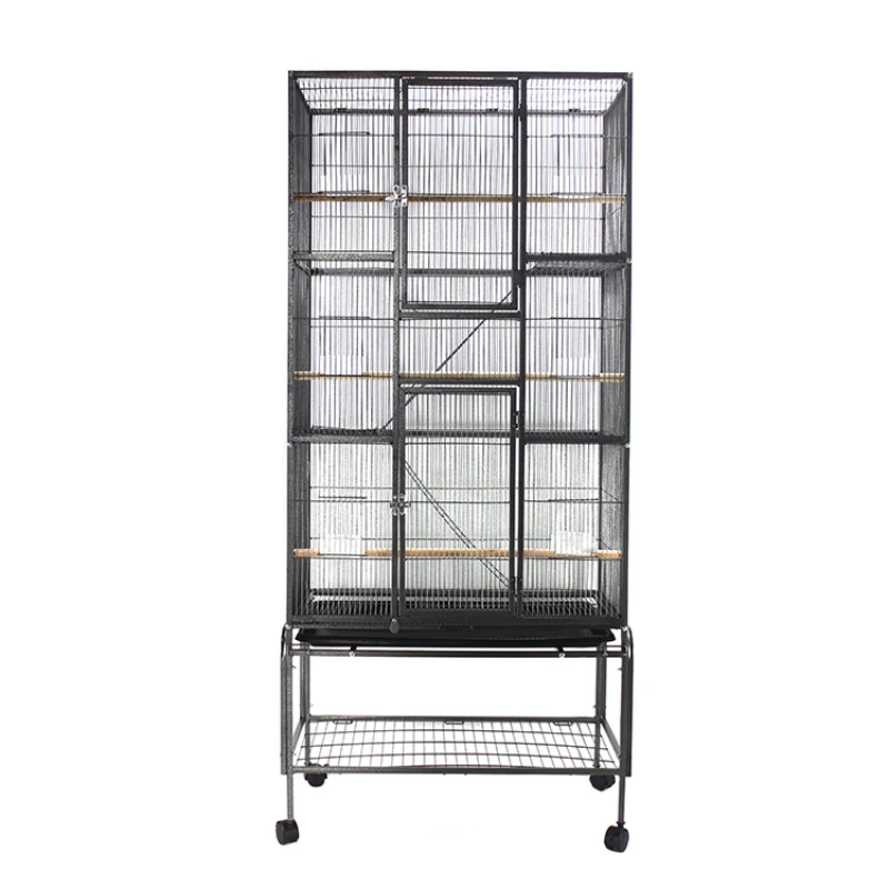

Large 3 Layers Platform Metal Cages Cockatiel Bird Breeding Cage Parrot Cage Villa