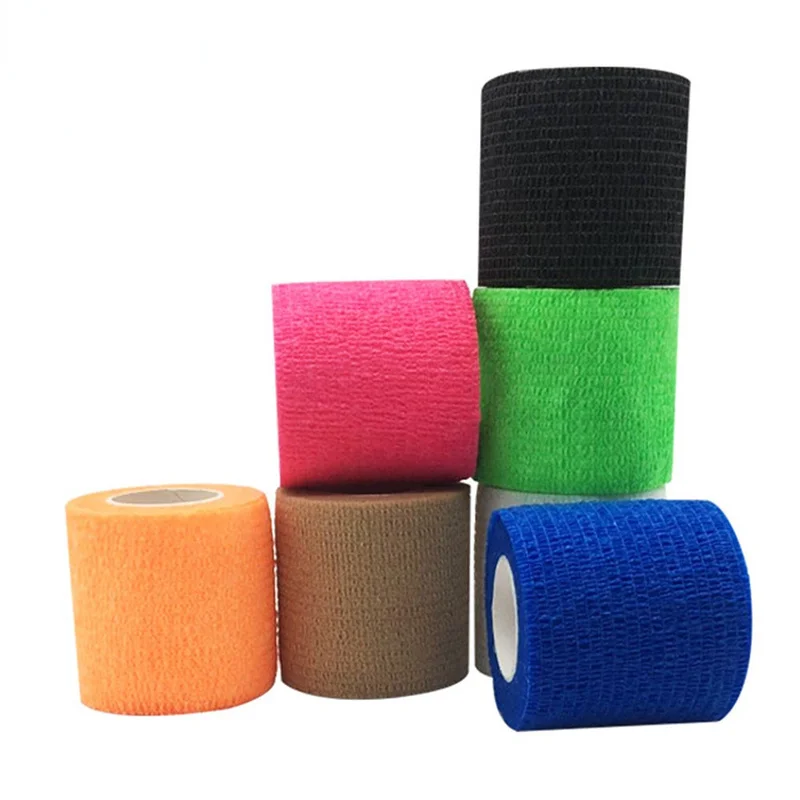 

1Roll 5cm*4.5m Gauze Medical Bandage Self-adhesive Breathable Elastic Bandages for Sports Fixing Finger Wrist Leg