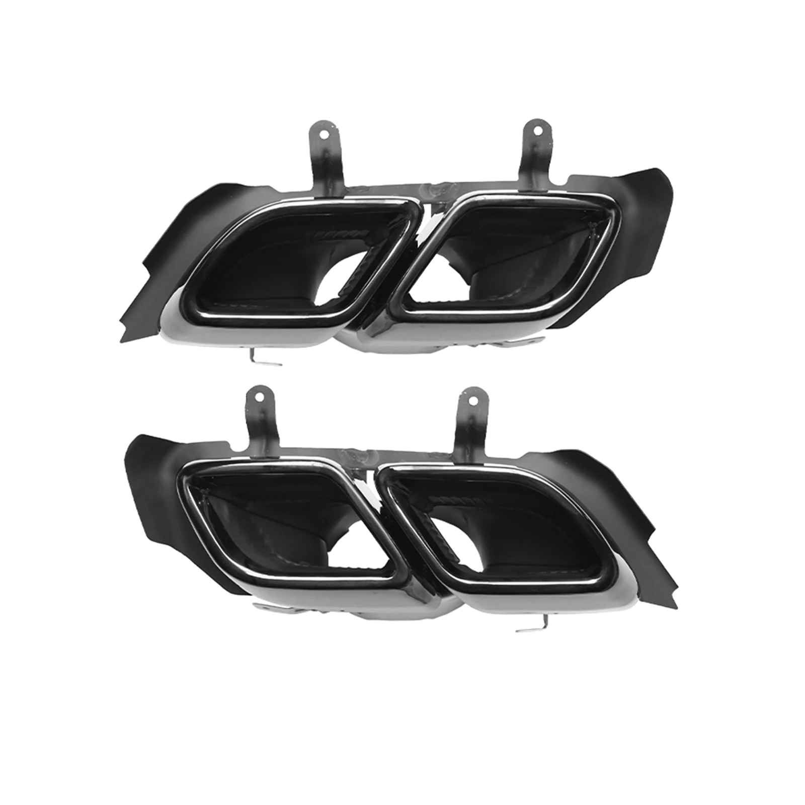 

2 шт., насадки на задний глушитель автомобиля, выхлопная труба, выхлопная труба, выходное отверстие для воздуха, нержавеющая сталь для Cadillac CT5 2020-2024