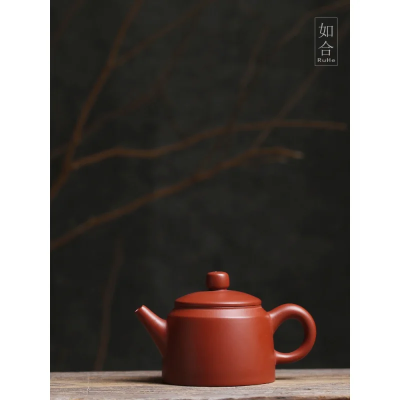 

Traditional Handmade Zhang Lin Hao Cinnabar Sand Teapot Open Long Mouth Kung Fu Teapot Raw Ore Small Pot Chaozhou Hand Pull