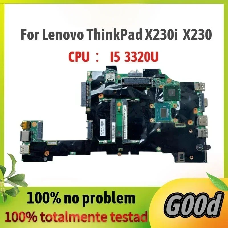 Фото Для материнской платы ноутбука ThinkPad X230 X230i. С процессором SR0MY I5-3320M, DDR3, 100% протестировано, все в порядке. №1