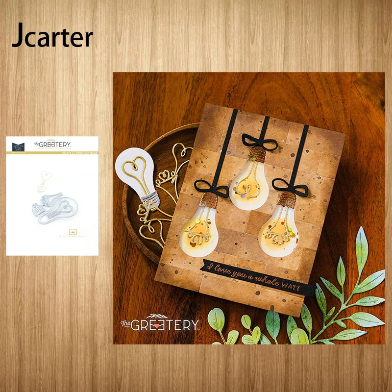 

Hearts At Home Lightbulb Craft Mold Frame Embossing Stencil for Scrapbooking Handmade Album Model Punch Blade Decor Template