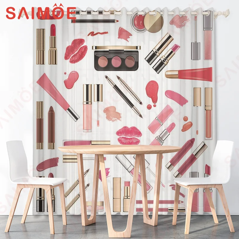 Европейская и американская женская косметика занавески на заказ полирующие