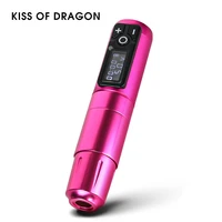 kiss of dragon wireless tattoo pen machine professional powerful coreless motor fast charging lithium battery for tattoo artist