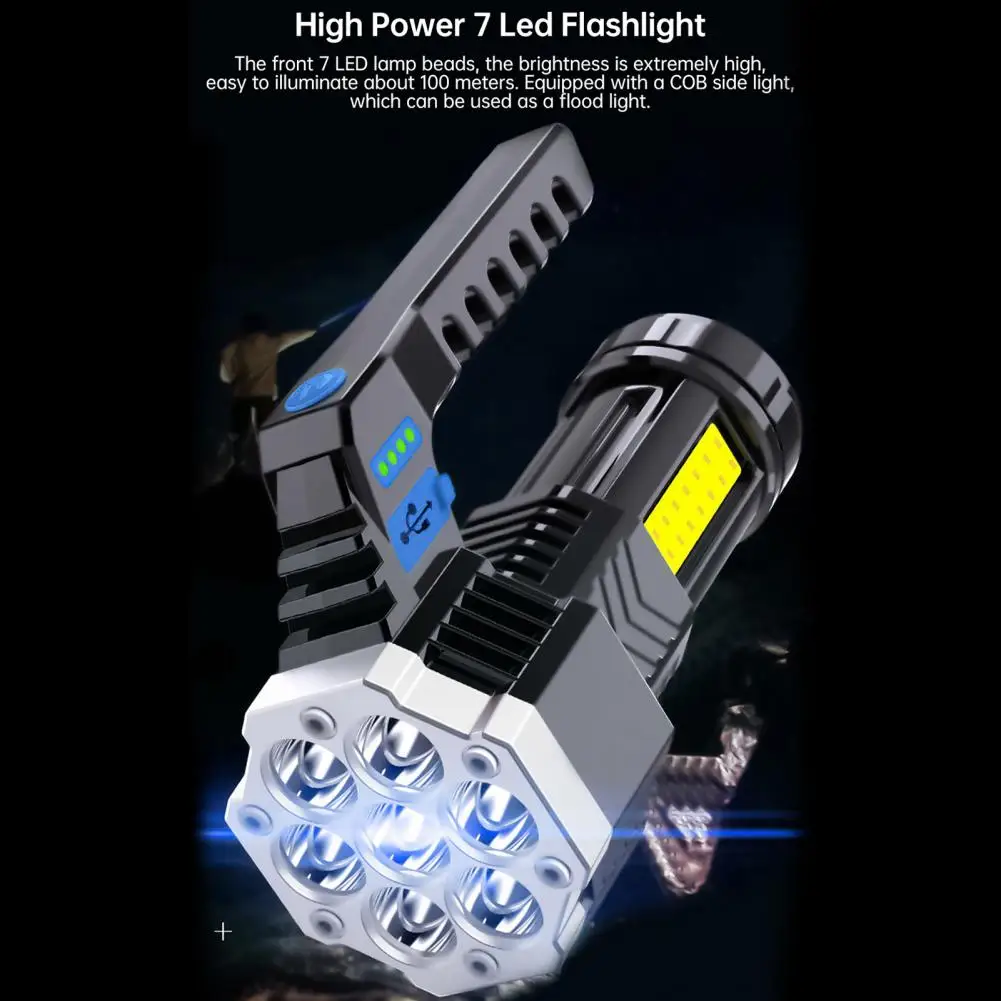 

LED Long Standby Time Large Scale LED USB Searchlight Sporting Goods