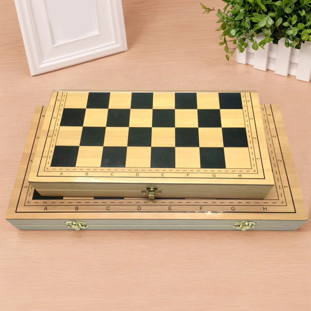 Деревянный складной магнитный международный шахматный набор настольная игра