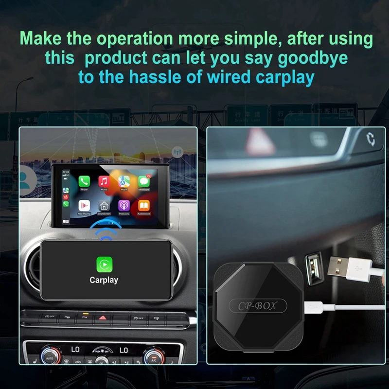 Wireless Carplay Adapter Android Auto Car Smart TV Box External Module