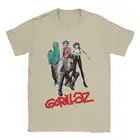 Футболка Gorilaz с коротким рукавом и круглым вырезом для мужчин и женщин