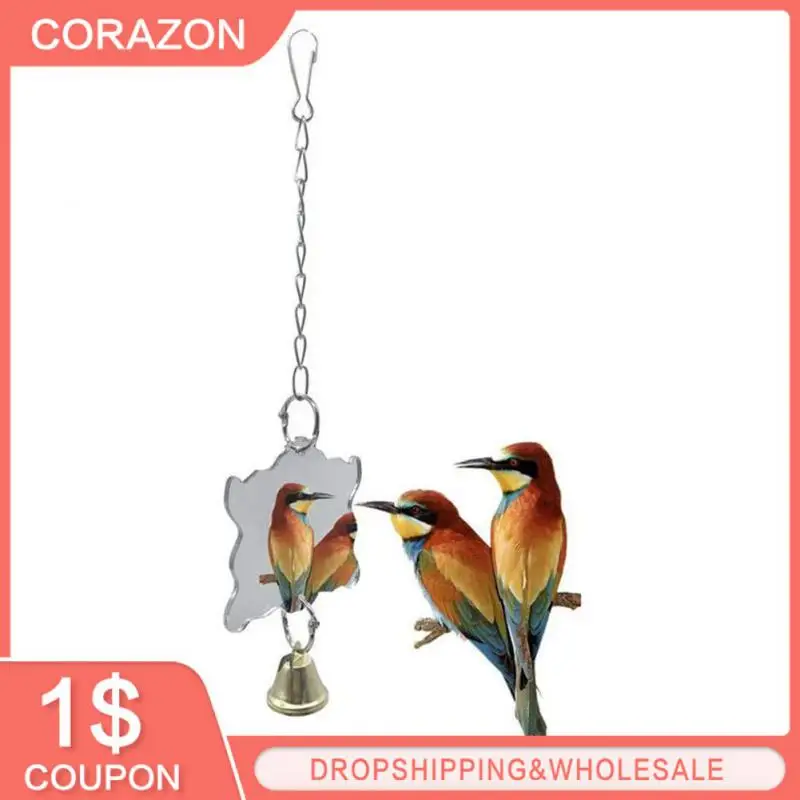 

Parrot Supplies Hanging Cage Ringing Durable Puzzle Parrot Toy Bird Cage Stand Decoration Pets Products Birds Pendant Chain Safe