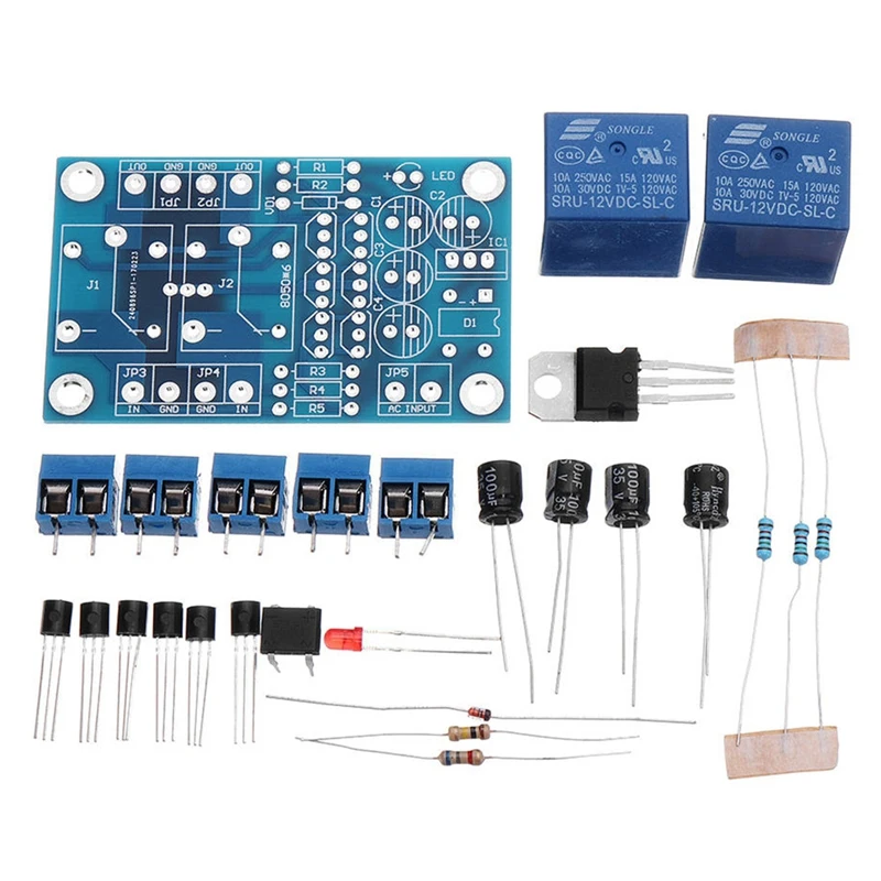 

Защитная плата для аудиодинамика компонентный усилитель DIY DC Protect DIY Kit для стереоусилителя Arduino