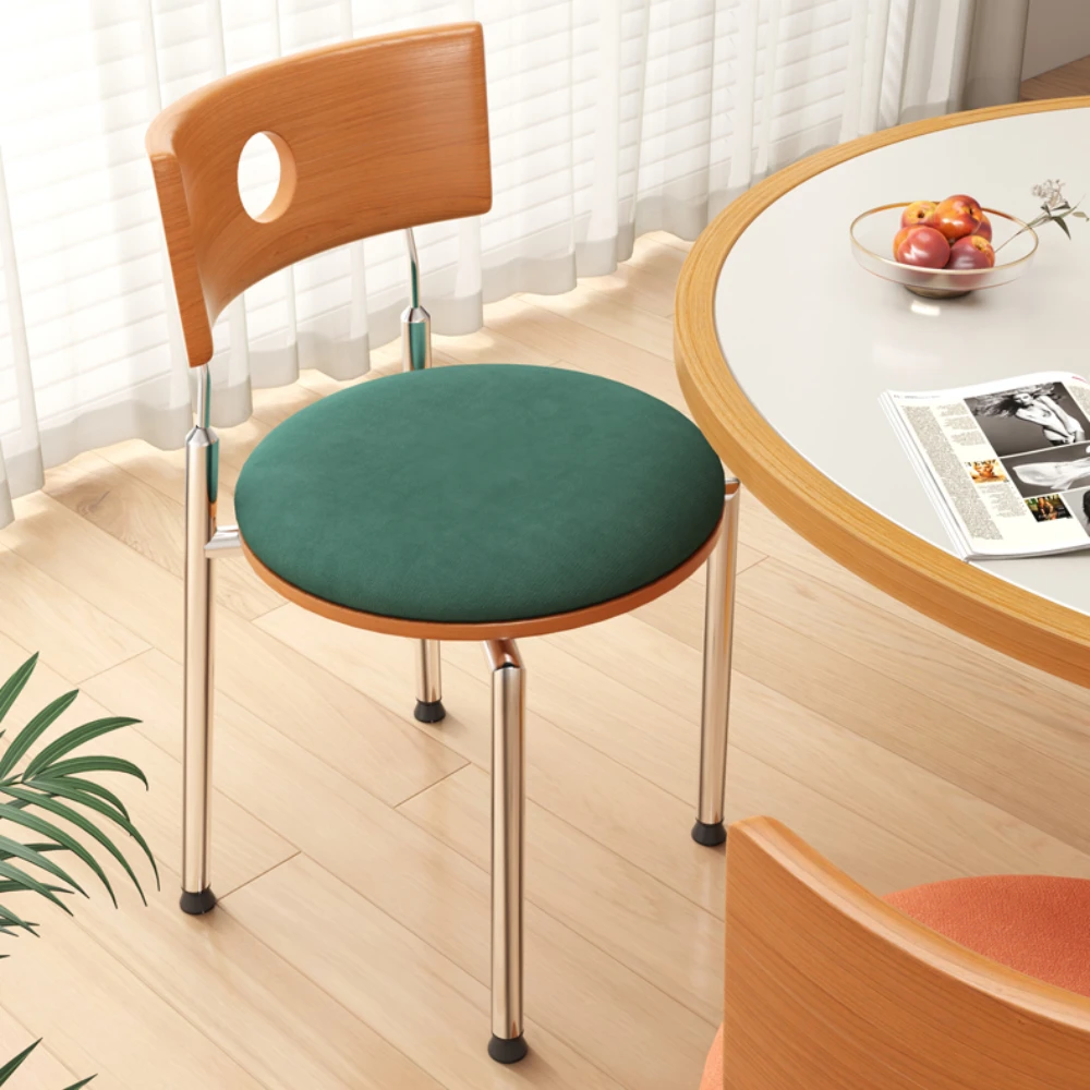 Металлические зеленые обеденные стулья современный роскошный скандинавский