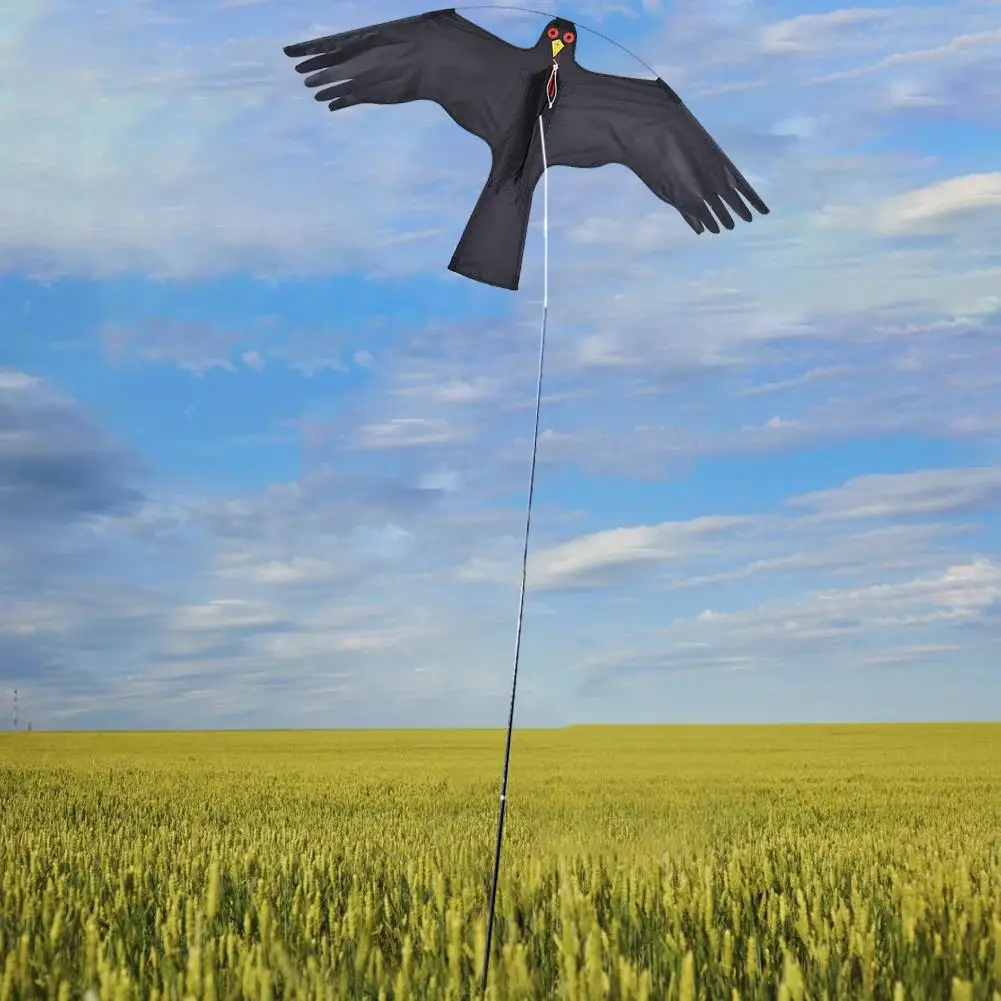 

2022 Simulated Hawk Flash Reflective Scare Wind Power Professional Pigeon Scarer Device for Farm Birds Scaring Hawk Flying Kite