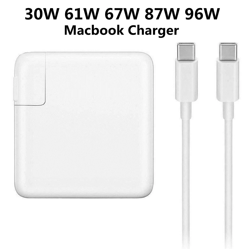 

High Quality 30W 61W 67W 87W 96W USB-C TypeC Power Adapter Laptop Quick PD Charger For Macbook Air Pro iPhone iPad Dell HP Asus