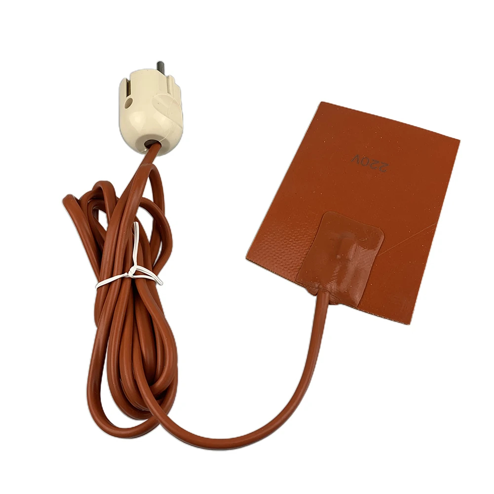 

110 В/220 В 120 Вт автомобильный масляный поддон для двигателя, коврик для подогрева резервуара, коврик для уменьшения износа 13*9 см для резервуар...