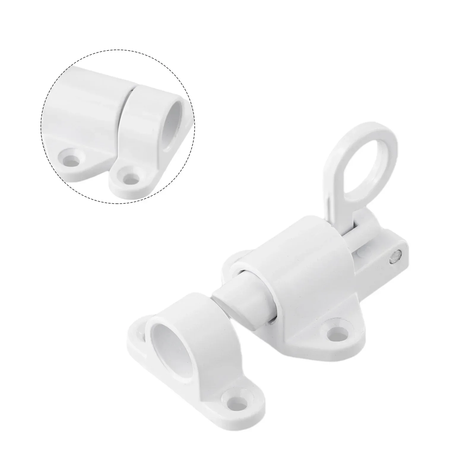 Болтовая защелка тянущаяся пружина алюминиевая черная защелкивающаяся дверь