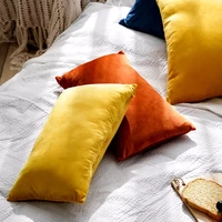super soft cushion cover velvet pillow cover for sofa living room housse de coussin 30x50cm decorative pillows nordic decoration