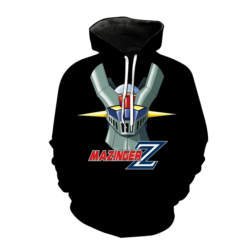 

Толстовка Mazinger Z Мужская/женская с 3D-принтом, модная Свободная кофта в японском стиле аниме, уличная одежда оверсайз