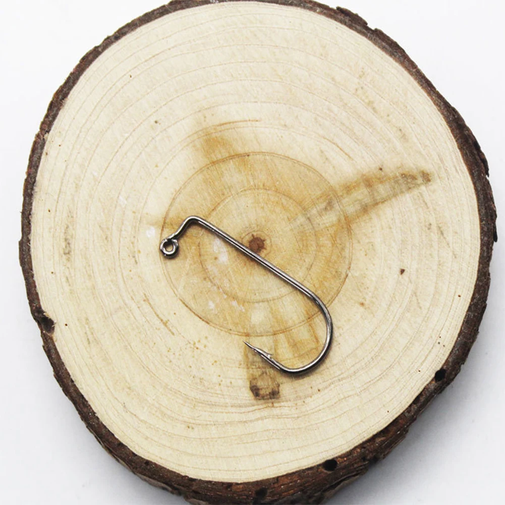 

100Pcs 90 Degree Right Angle Jig Barbed Hook DIY Upside Down Tool Single Hooks 1# 2# 4# 6# 8# 1/0# 2/0# 3/0# 4/0# Durable