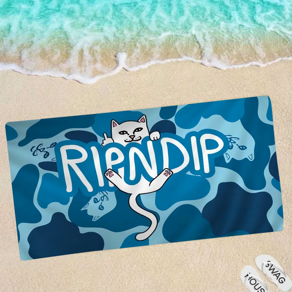 Cat R-Ripndips Anime Beach Swimming Towel Soft Absorbent Washcloth Children's Gifts For Kids Travel Camping Gym (art.: 3920cc05ef0d2) - 3920cc05ef0d2
