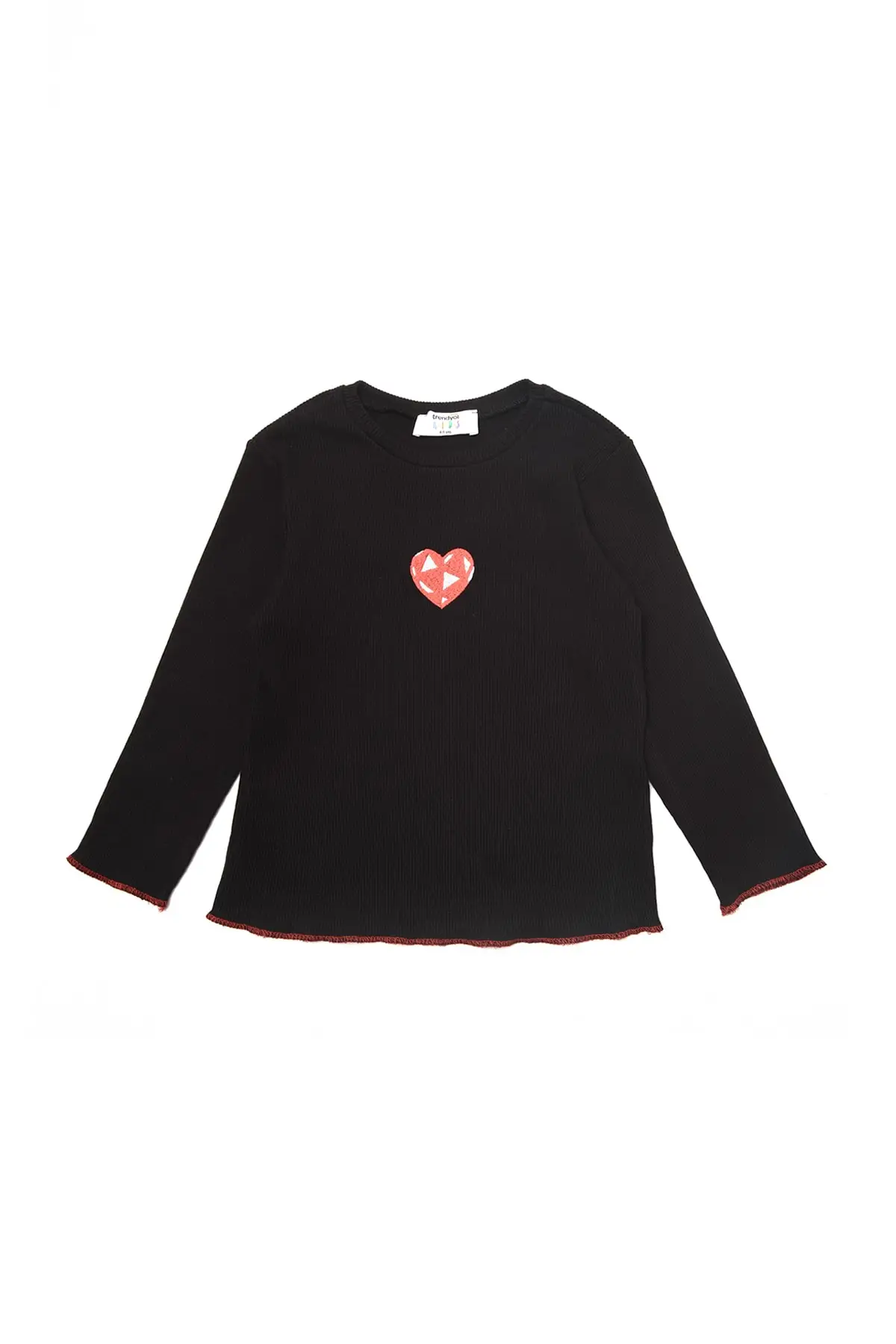 

Trendyol Embroidered Ribbed Girls Blouse Kids TKDAW22BZ0787