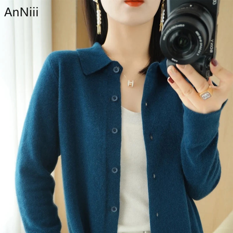 Женский Трикотажный Свитер оверсайз розовый и черный кардиган с длинным рукавом