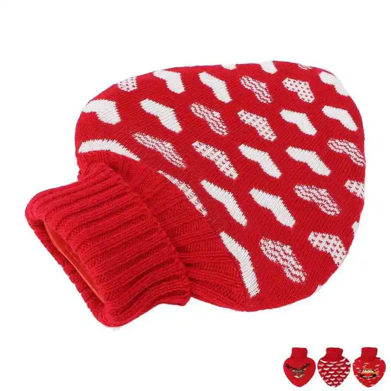 

Hot Water Bottle Perfect Gift Rubber Hot Water Bottle with Lovely Knitted Cover for Winter