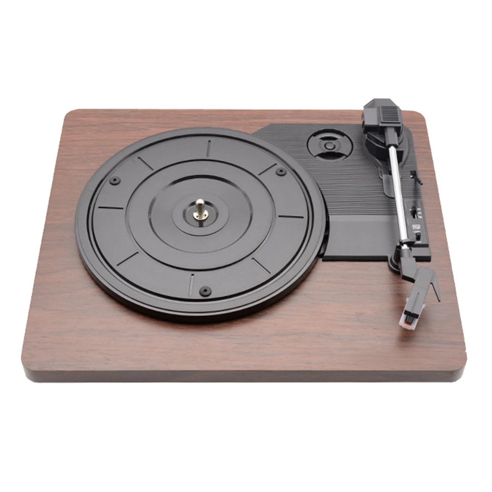

Shenzhen factory multifunctional PVC flat wooden box player phonograph phonograph old-fashioned vinyl record player rec