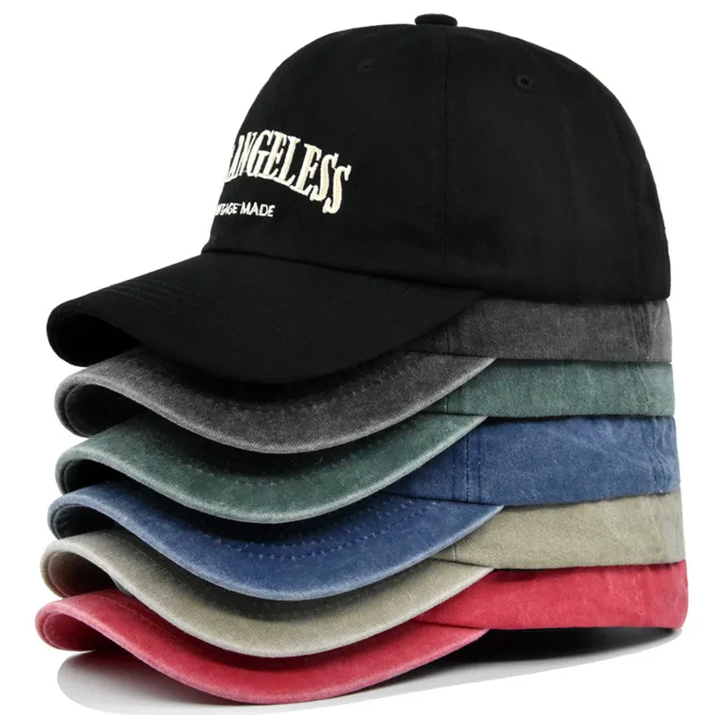 New washed cotton sports hats LA Trucker cap Outdoor men women casual hip hop baseball caps Gorros for Cycling fishing