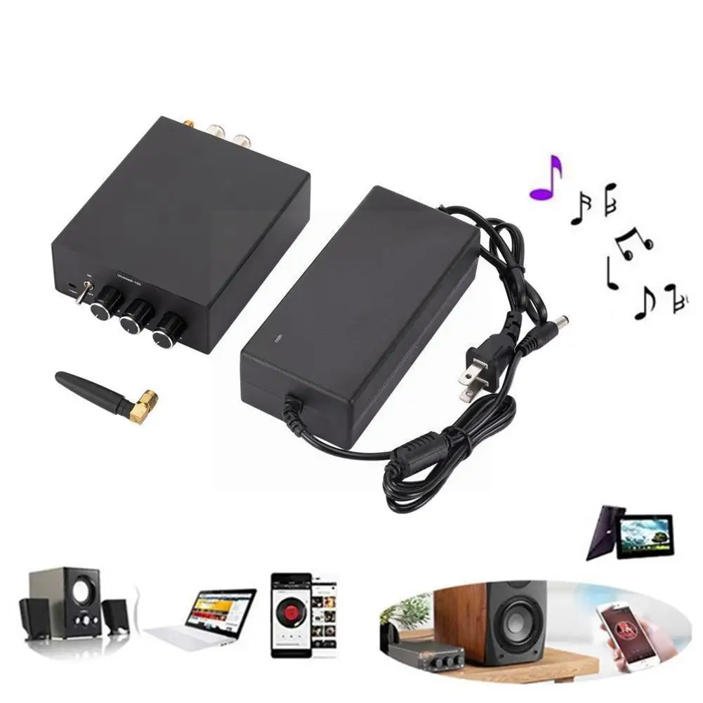 

Amplified Receiver Bluetooth 5.0 Stereo Audio 2-channel Amplifier Receiver 100w Bass High Frequency Control For Home Theate A2l2