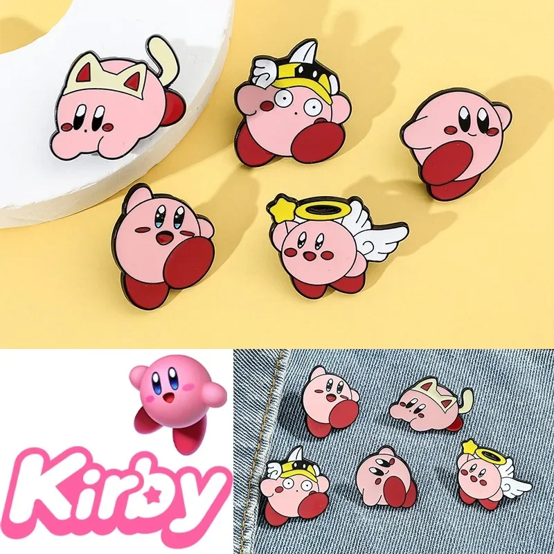 Значок Кирби булавки брошь в стиле аниме рюкзак забавное украшение