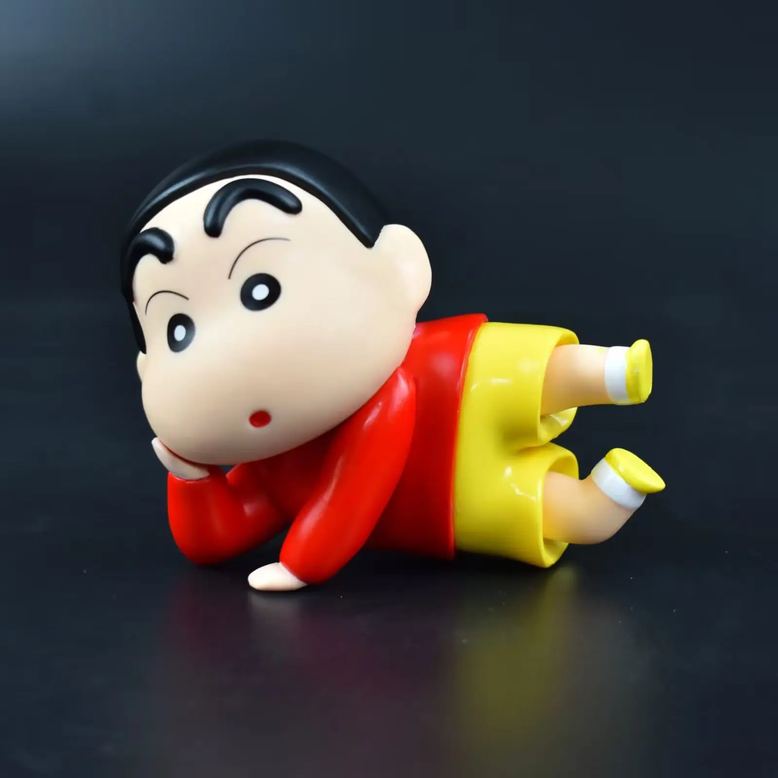 

Anime Crayon Shin-chan Classic Styling Lying Posture PVC Figure Collectible Model Toy 9cm