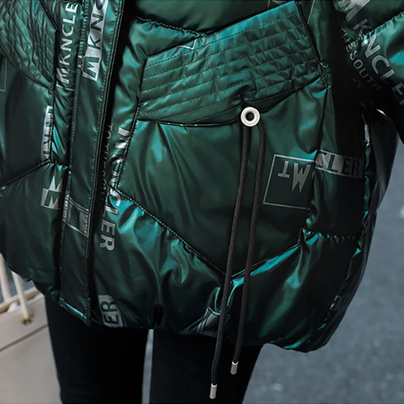 DEODAR Lightweight Zippers Down Jacket Women Winter New Short Fashion Thick Parkas Waterproof Windproof Slim Fit Lady Coat