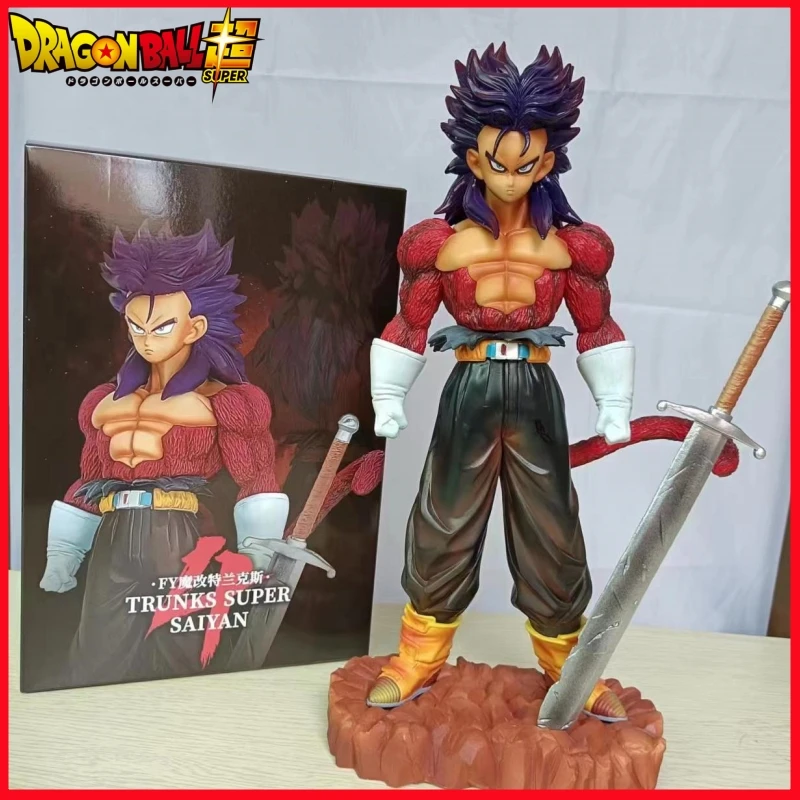 

Dragon Ball Figure 28.5cm Trunks Super Saiyan 4 Gk Pvc Model Collection Doll Anime Periphery Decoration Display Kids Gifts Toys