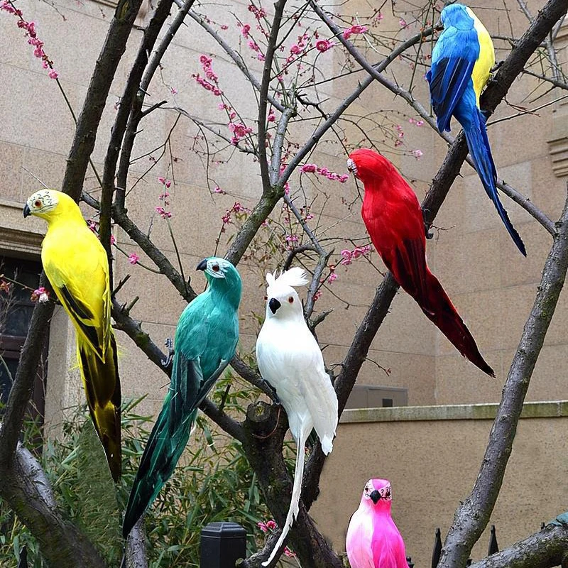 

Simulation Parrot Garden Decoration Creative Lawn Figurine Ornament Animal Bird Outdoor Garden Party Prop Decoration Home Decor