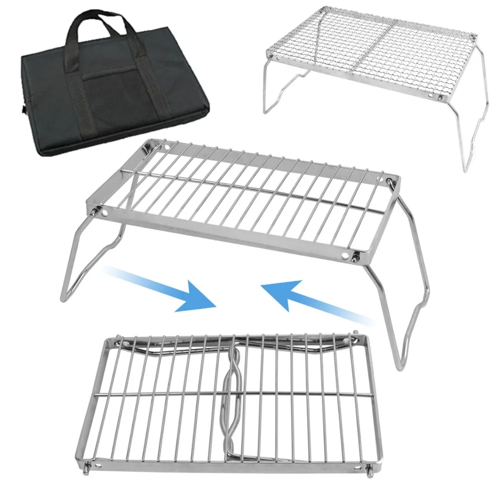 

Новый складной стол-гриль для кемпинга, из нержавеющей стали