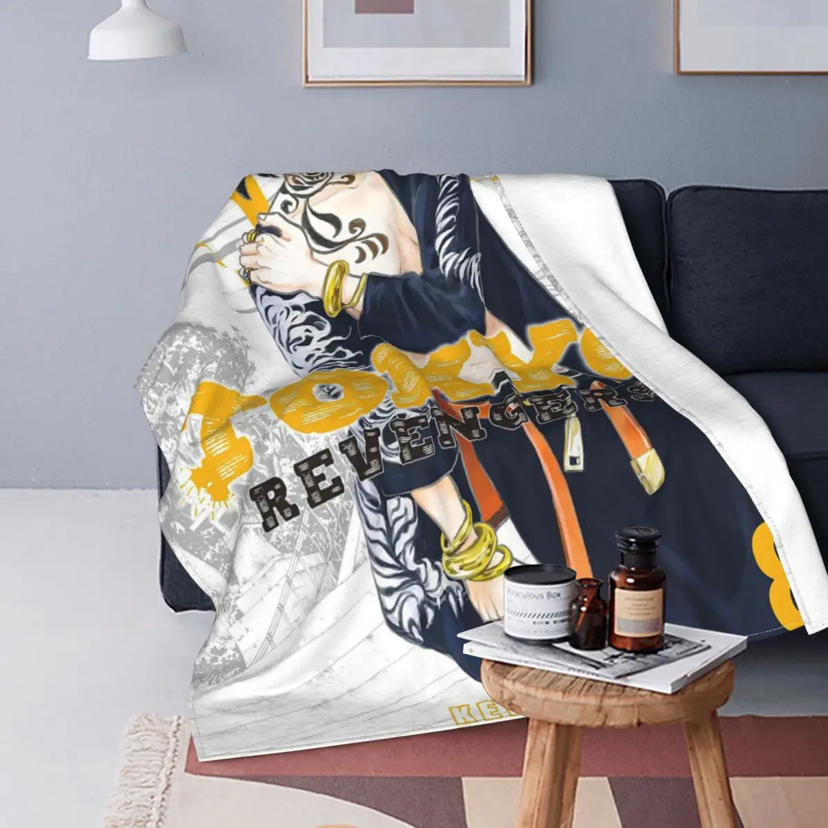 

Tokyo Revengers Chifuyu Matsuno Blanket Cover Fleece Japan Anime Manga Super Soft Throw Blankets for Bedroom Sofa Bedspread