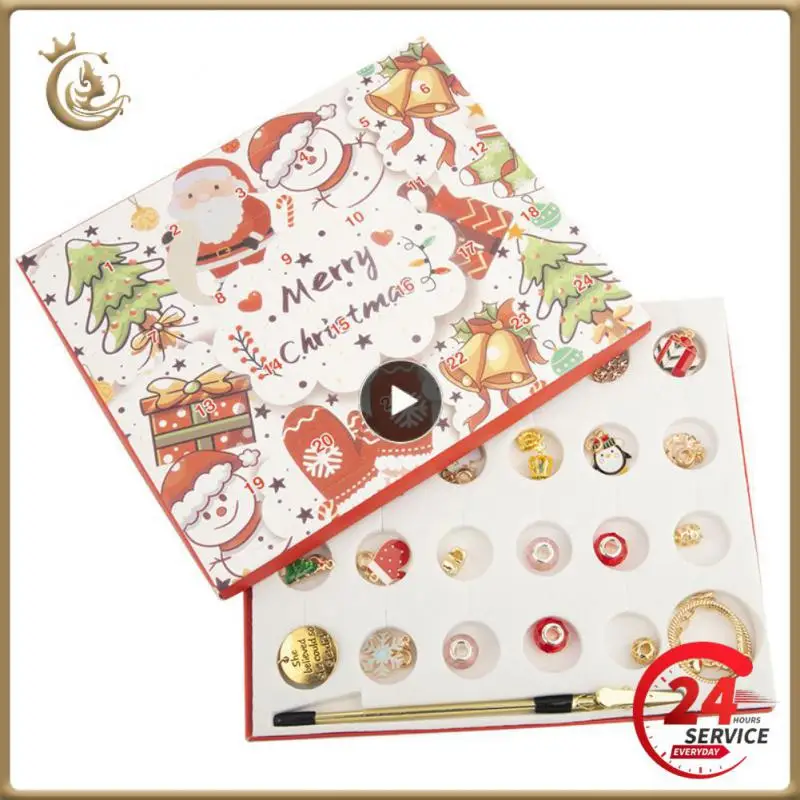 

Surprise Blind Box Colorful Contains Multiple Sets Of Christmas Style Bracelets Diy Creative Bracelet Jewelry Creative Gold Set