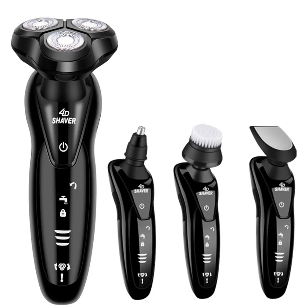 

Multifunctional Electric Shaver Rechargeable Electric Beard Trimmer Washable Shaving Machine for Men Beard Razor Wet-Dry Use