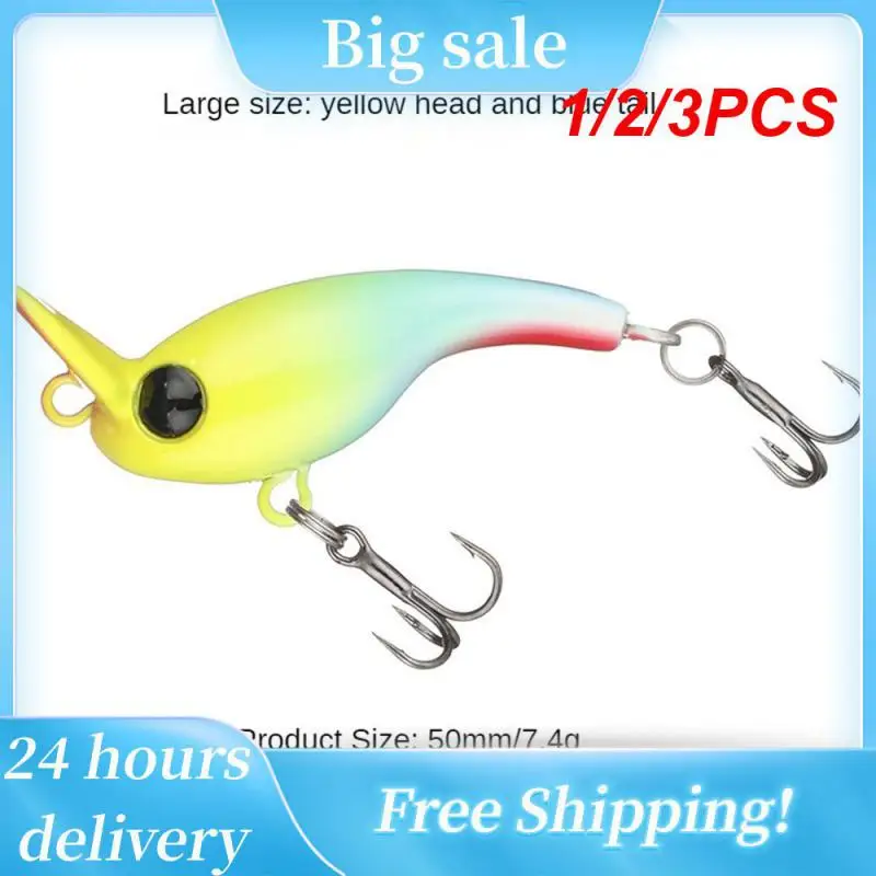 

1/2/3PCS New Sinking Minnow 35mm 2.3g/50mm 7.4g Micro Fishing Lure Mini Wobblers For Freshwater Stream Trout Perch Bass Pike