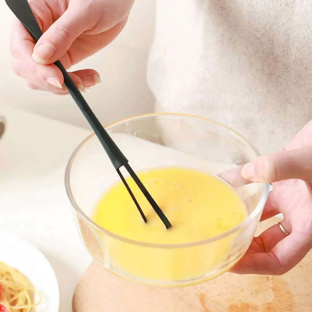 

Reusable Mini Whisk Spoon Double-ended Tiny Spoon Spatula Lightweight Handle Manual Egg Blender Hand Egg Mixer Kitchen Gadget