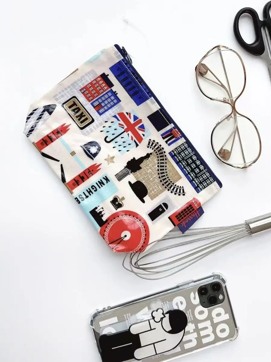 HARRODS LONDON ICONS DESIGN COIN PURSE STORAGE WALLET BAG SM