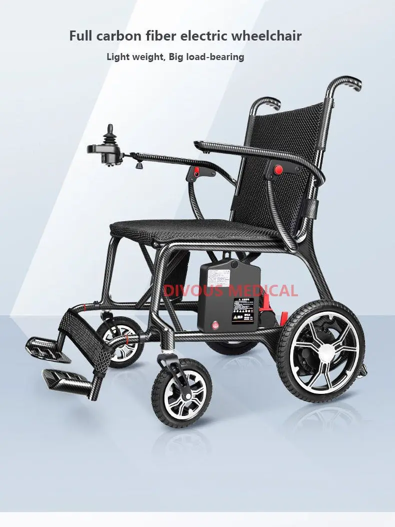 

Free Shipping Weight 15KG Lightweight Folding Disabled Travel Electric Wheelchair
