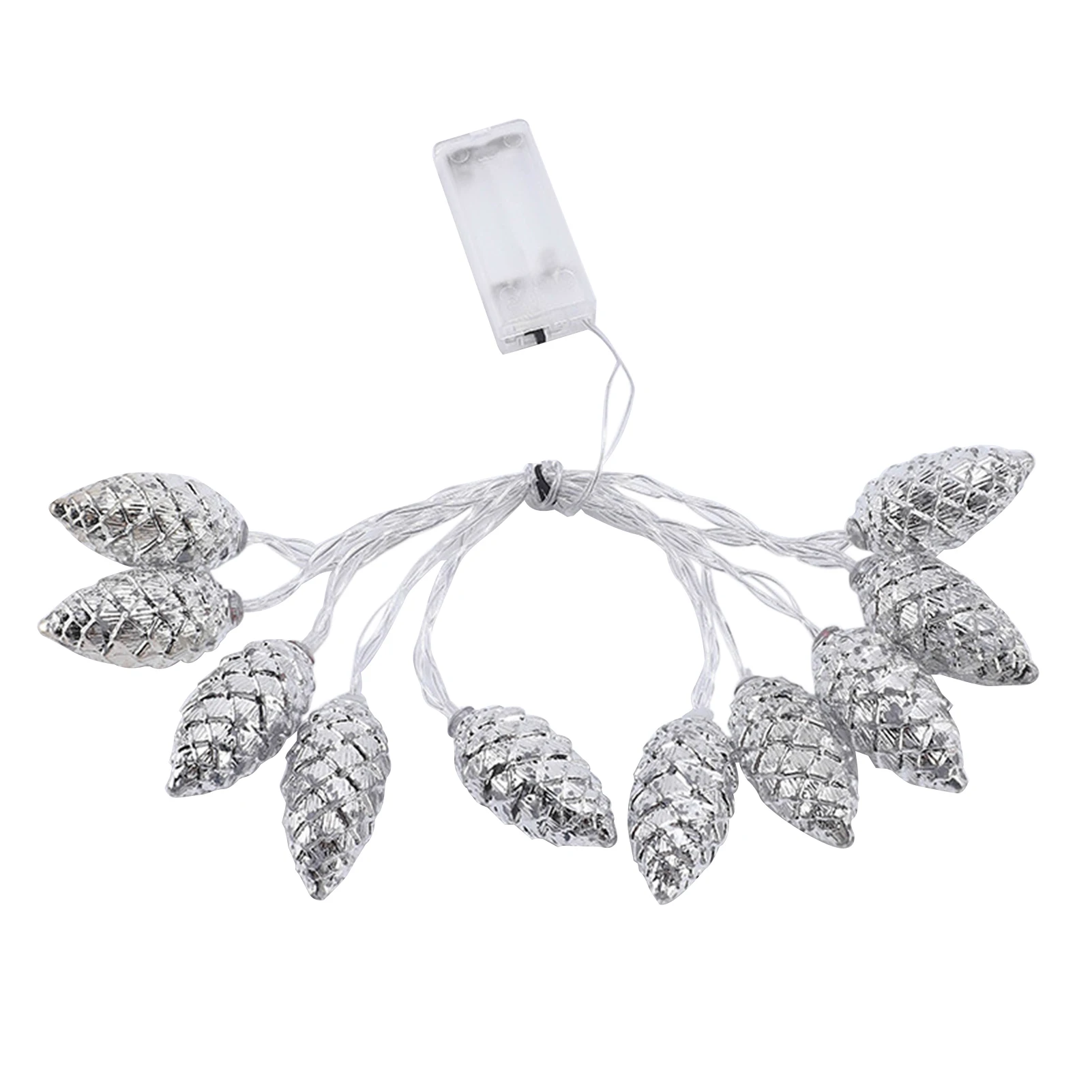 

Pine Cone String Light Christmas Ornament Light Electroplated Battery Box Warm White Christmas Tree Decorative Lamp