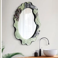 vanity decorative wall mirror modern style bathroom hairdresser aesthetic mirrors for bedroom round miroir coiffeur room decor