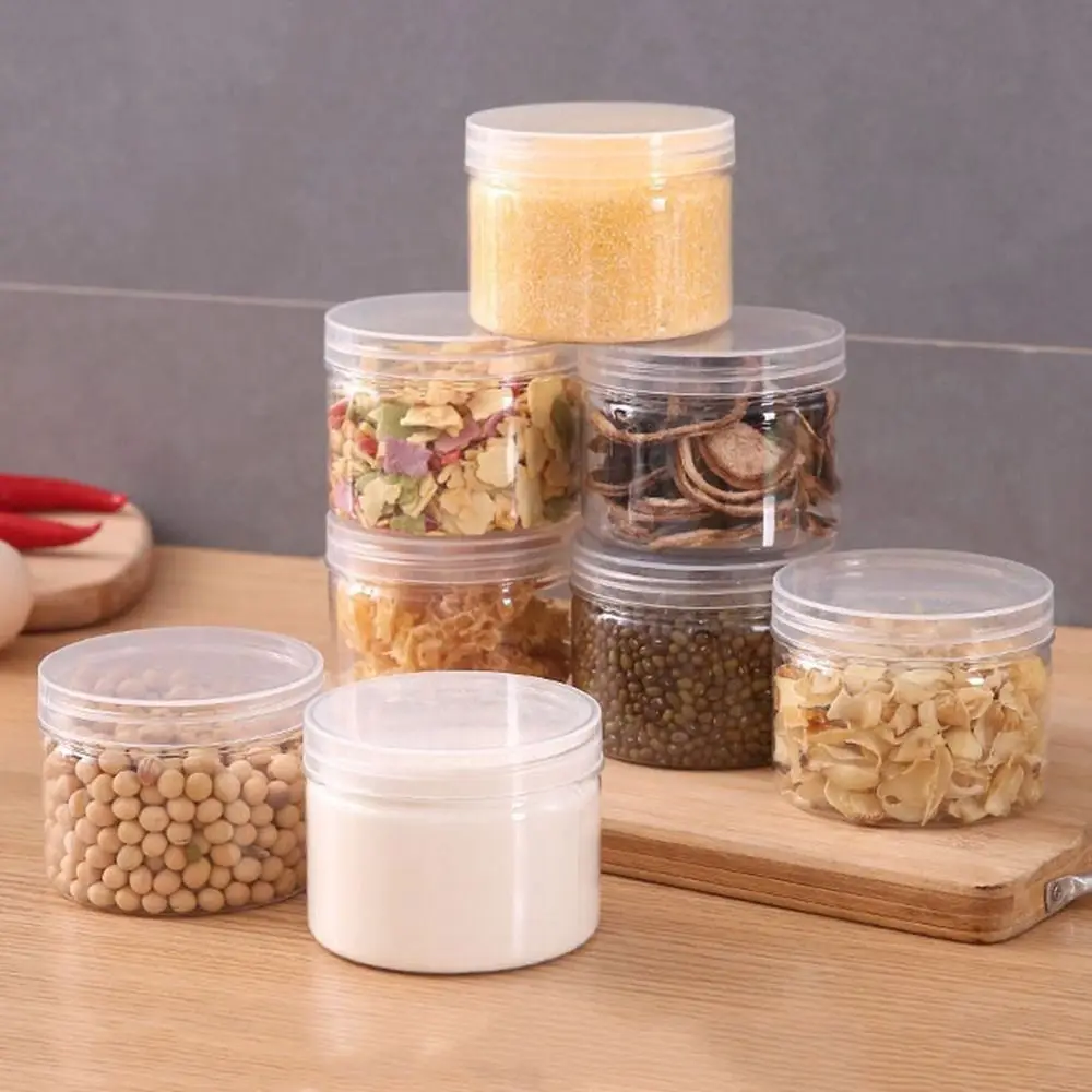 Контейнер для пищевых специй 350 мл прозрачный пластиковый резервуар