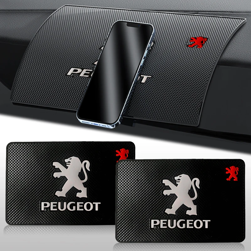 

Универсальный нескользящий липкий коврик для приборной панели автомобиля, нескользящий, для Peugeot 206 207 208 307 308 3008 2008 508 407, аксессуары