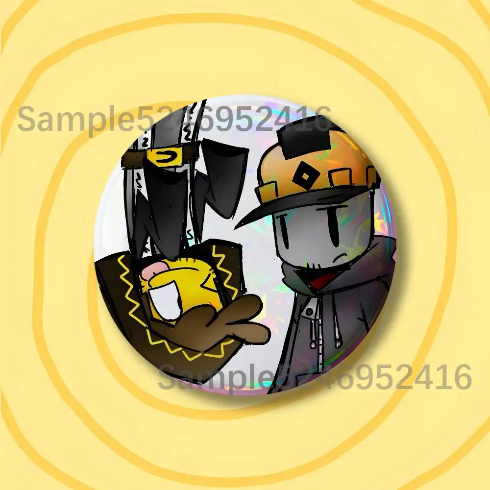 Фото Значки-пуговицы B-Builderman Shedletsky Buildershed, круглые, креативные броши, украшения для рюкзаков и одежды, модные ювелирные изделия, подарки №4