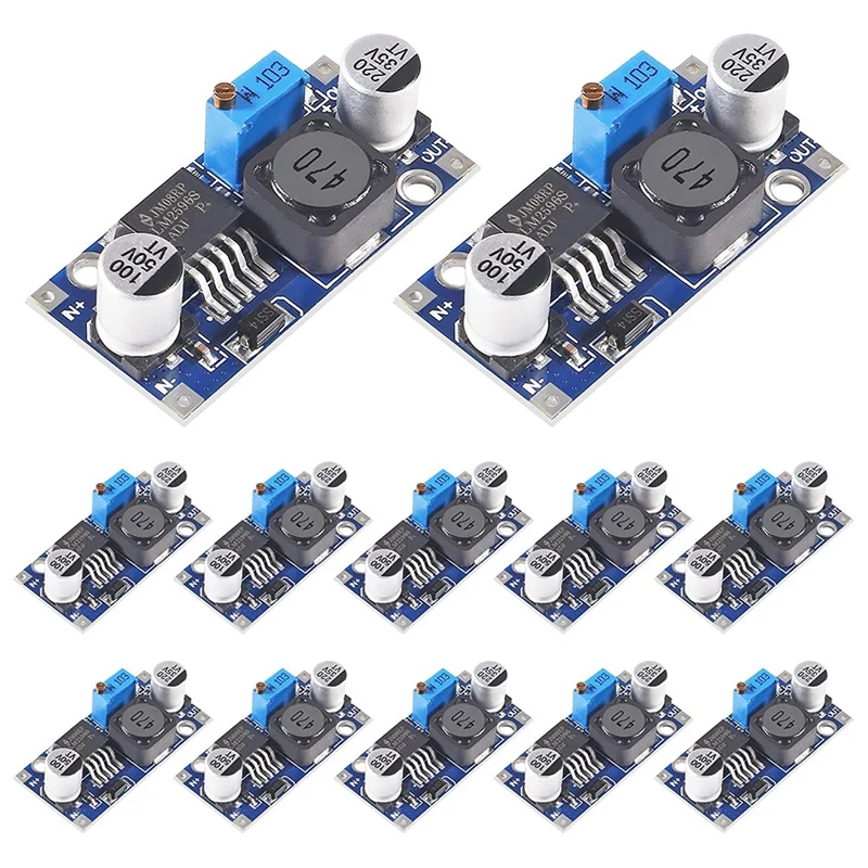 

12Pcs LM2596 Buck Converter Step Down Adjustable Module DC-DC High Efficiency Voltage Regulator 3A DC-DC 3-40Vto1.5-35V