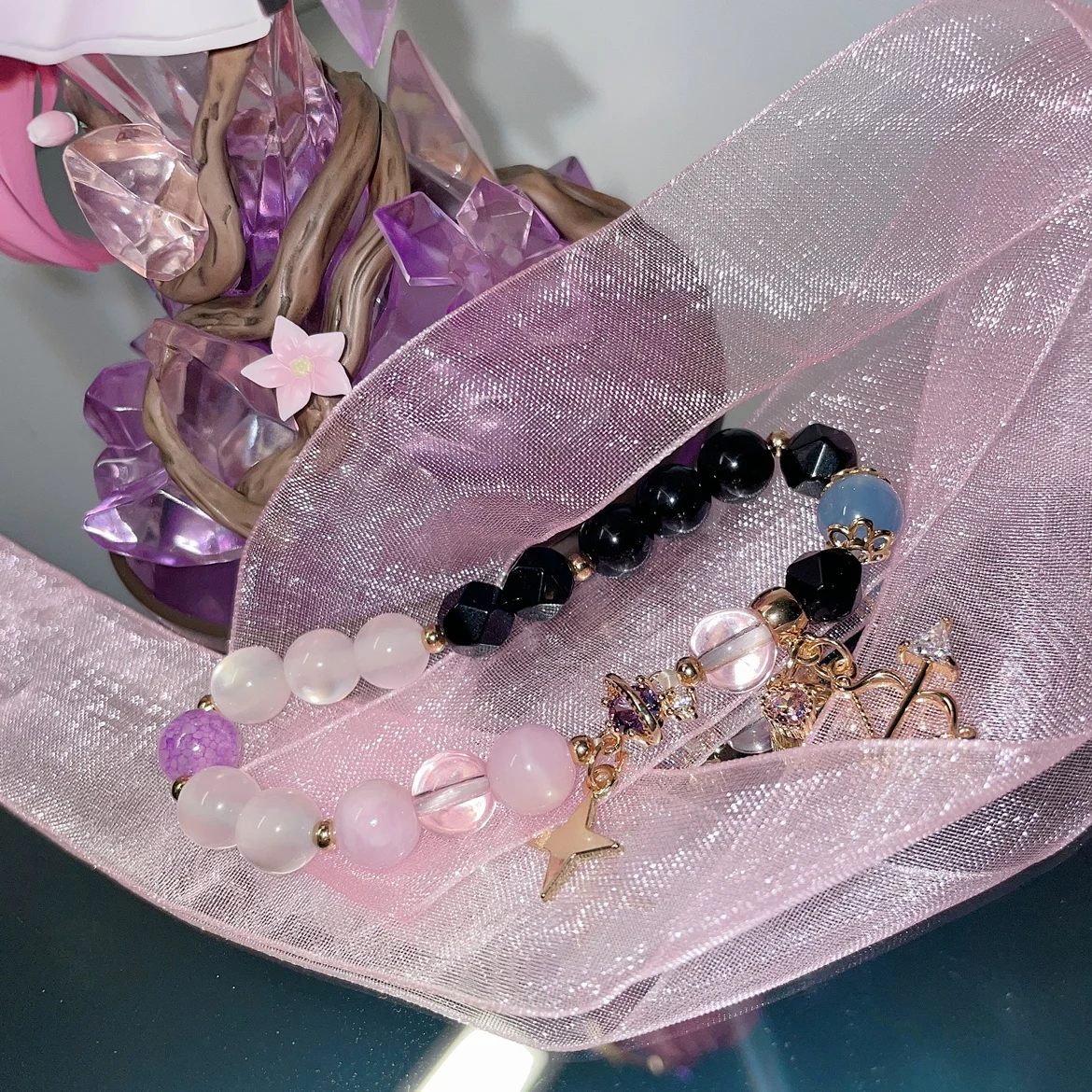 Аниме Honkai Impact 3 Elysia мультяшное кольцо Классический женский студенческий браслет